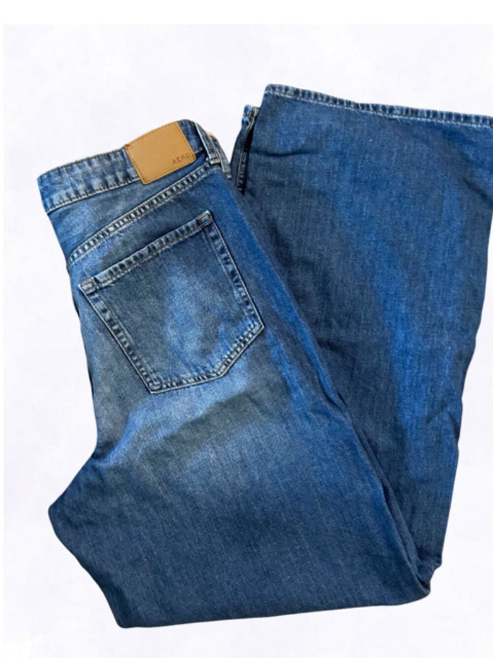 Aeropostale High Waist Wide Leg Women's Jeans